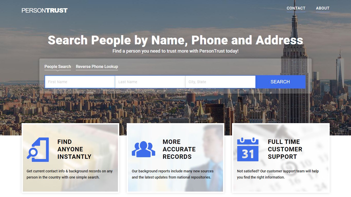 People Search | People Finder Service | Persontrust